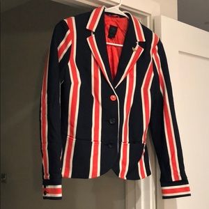 Adidas striped blazer